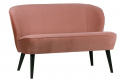 Sofa \'Sara\' - Rosa/Samt