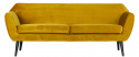 Sofa \'Rocco\' - Ocker/Samt