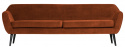 Sofa \'Rocco\' - Rost/Samt