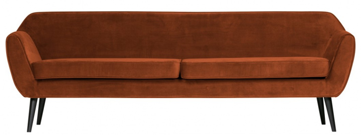 Sofa 'Rocco' - Rost/Samt