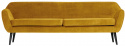 Sofa \'Rocco\' - Ocker/Samt