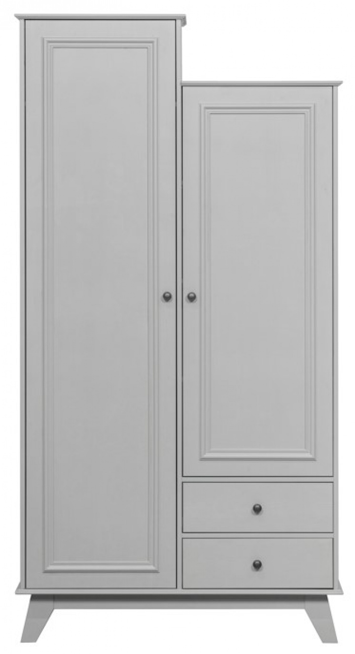 Kleiderschrank \'Lily\' - Grau in der Gruppe MBEL / Regale & Aufbewahrung / Schrnke und Sideboards bei Reforma (340818-G)