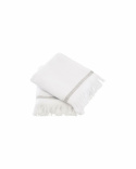 Handtuch Grau/Weiß - 40x60