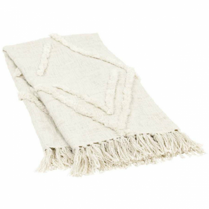 Karierter Diamant - Naturvit in der Gruppe Einrichtung / Textilien / Teppiche & Decken bei Reforma (37148)