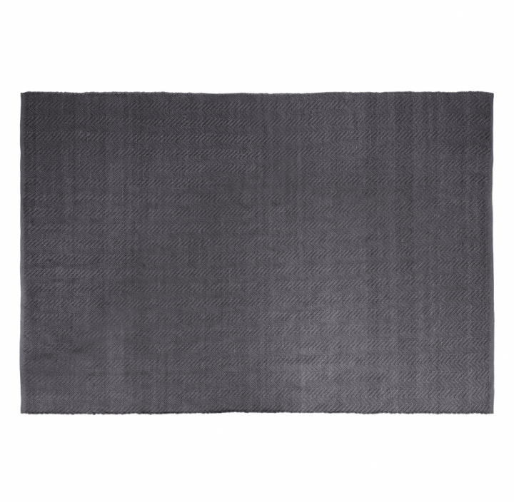 Teppich 'PET' - Fischgrätenmuster Grau 290x190