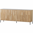 Sideboard \'New Gravure\' 200cm - Eiche/Schwarz
