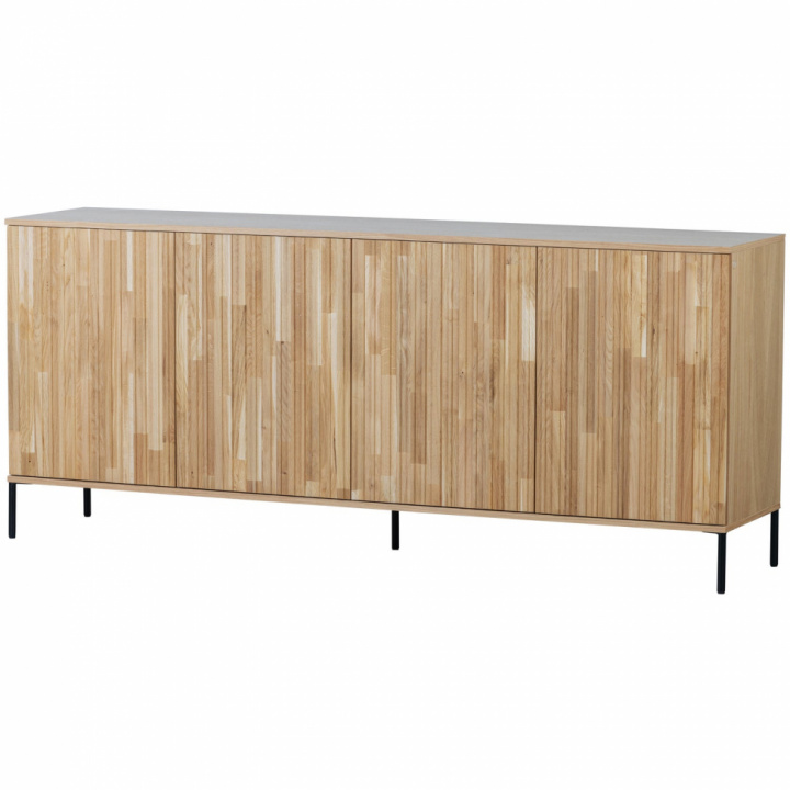 Sideboard \'New Gravure\' 200cm - Eiche/Schwarz in der Gruppe Möbel / Regale & Aufbewahrung / Sideboards bei Reforma (373471-B)