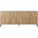 Sideboard \'New Gravure\' 200cm - Eiche/Schwarz