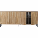 Sideboard \'New Gravure\' 200cm - Eiche/Schwarz