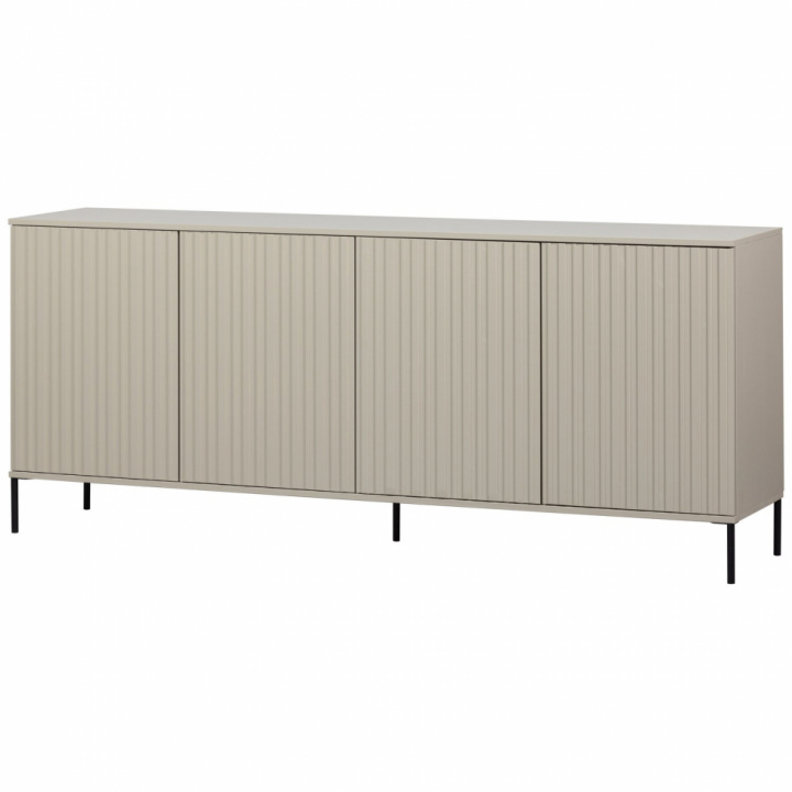 Sideboard \'New Gravure\' 200cm - Beige/Schwarz in der Gruppe Möbel / Regale & Aufbewahrung / Sideboards bei Reforma (373471-D)