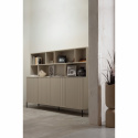Sideboard \'New Gravure\' 200cm - Beige/Schwarz