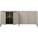 Sideboard \'New Gravure\' 200cm - Beige/Schwarz