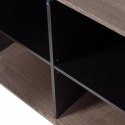 Sideboard \'New Gravure\' 200 cm – Dunkelbraun/Schwarz