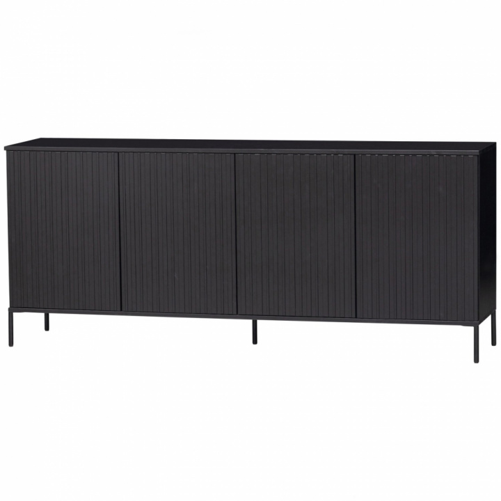 Sideboard \'New Gravure\' 200cm - Schwarz/Schwarz in der Gruppe Möbel / Regale & Aufbewahrung / Sideboards bei Reforma (373471-Z)