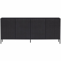 Sideboard \'New Gravure\' 200cm - Schwarz/Schwarz