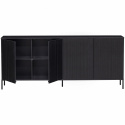 Sideboard \'New Gravure\' 200cm - Schwarz/Schwarz