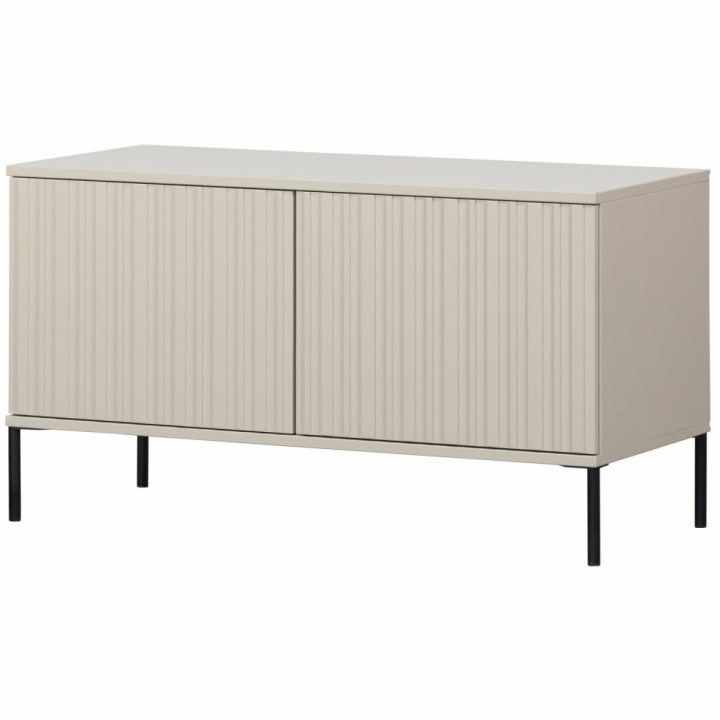 TV-Ständer \'New Gravure\' 100 cm - Beige/Schwarz in der Gruppe Möbel / Regale & Aufbewahrung / TV-Möbel bei Reforma (373472-D)