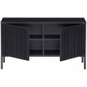 TV-Ständer \'New Gravure\' 100 cm - Schwarz/Schwarz