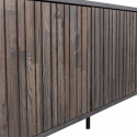 TV-Bank \'New Gravure\' 150 cm - Dunkelbraun/Schwarz