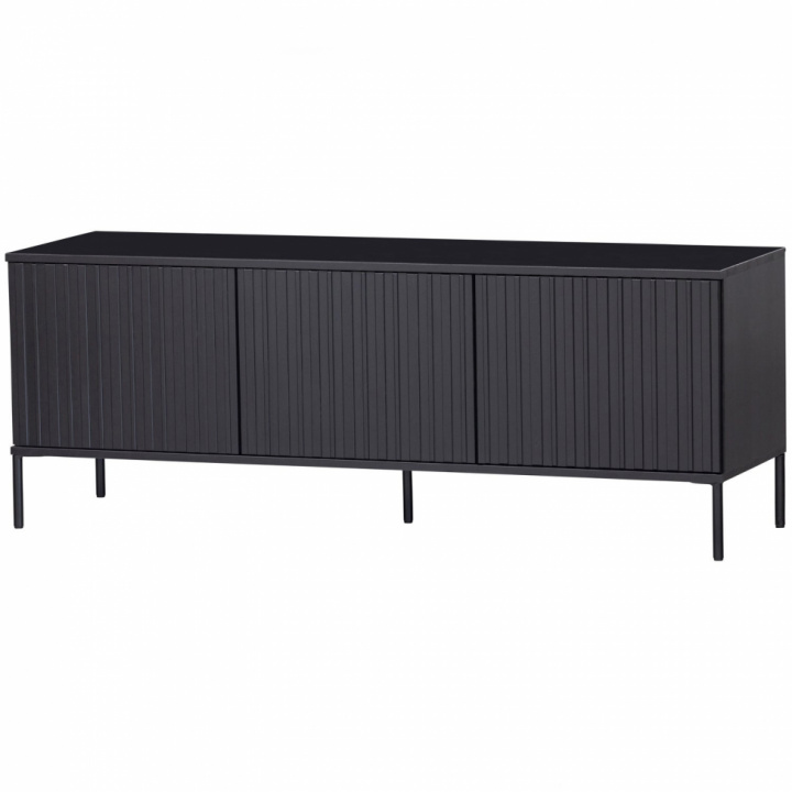TV-Ständer \'New Gravure\' 150 cm - Schwarz/Schwarz in der Gruppe Möbel / Regale & Aufbewahrung / TV-Möbel bei Reforma (373473-Z)