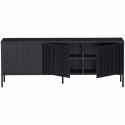 TV-Ständer \'New Gravure\' 150 cm - Schwarz/Schwarz