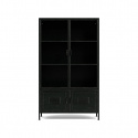 Schrank \'Ronja\' - Schwarz / Metall