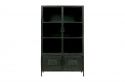 Schrank \'Ronja\' - Schwarz / Metall