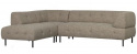 Linkes Ecksofa \'Lloyd\' - Braun