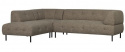 Linkes Ecksofa \'Lloyd\' - Dunkelbraun