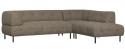 Rechtes Ecksofa \'Lloyd\' - Dunkelbraun