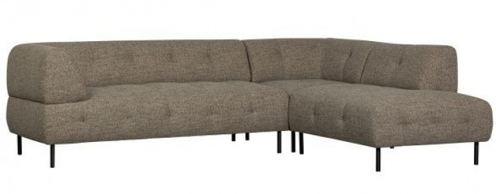 Rechtes Ecksofa 'Lloyd' - Dunkelbraun