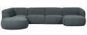 Sofa links \'Polly\' - Blau/Grün