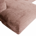 Sofa \'Cloud\' 3-Sitzer Chaiselongue links - Braungrau/Rosa