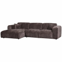 Sofa \'Cloud\' 3-Sitzer Chaiselongue links - Dunkelbraun