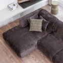 Sofa \'Cloud\' 3-Sitzer Chaiselongue links - Dunkelbraun