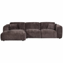 Sofa \'Cloud\' 3-Sitzer Chaiselongue links - Dunkelbraun