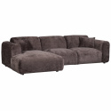 Sofa \'Cloud\' 3-Sitzer Chaiselongue links - Dunkelbraun