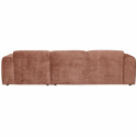 Sofa \'Cloud\' 3-Sitzer Chaiselongue rechts - Rosa/Braun