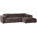 Sofa \'Cloud\' 3-Sitzer Chaiselongue rechts - Dunkelbraun