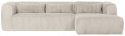 Sofa \'Bean\' 4-Sitzer - Hellgrau/Manchester