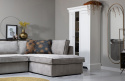Ecksofa \'Thomas\' - Gerippt Grau