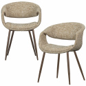Esszimmerstuhl \'Yossi\' - Beige/Kupfer