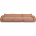 Sofa \'Baggy\' 3-Sitzer - Braun/Rosa