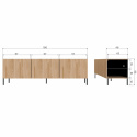 TV-Bänk \'Bono Gravure\' - Eiche