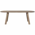 Esstisch \'Tablo\' 220x90cm oval - Braungrau