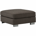 Fußhocker \'Lazy\' - Graues Bouclé