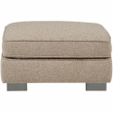 Fotpall \'Lazy\' – Beige Bouclé
