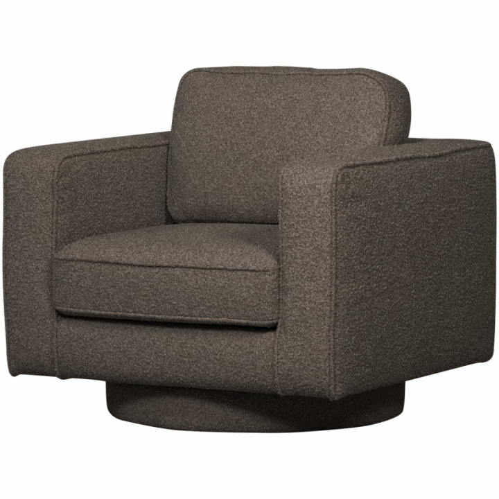 Drehsessel \'Lazy\' - Graues Bouclé in der Gruppe Möbel / Stühle und Polstermöbel / Sessel bei Reforma (400543-A)