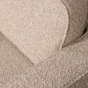 Drehsessel \'Lazy\' - Beige Bouclé