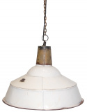 Industrielampe Vintage - Antik weiß